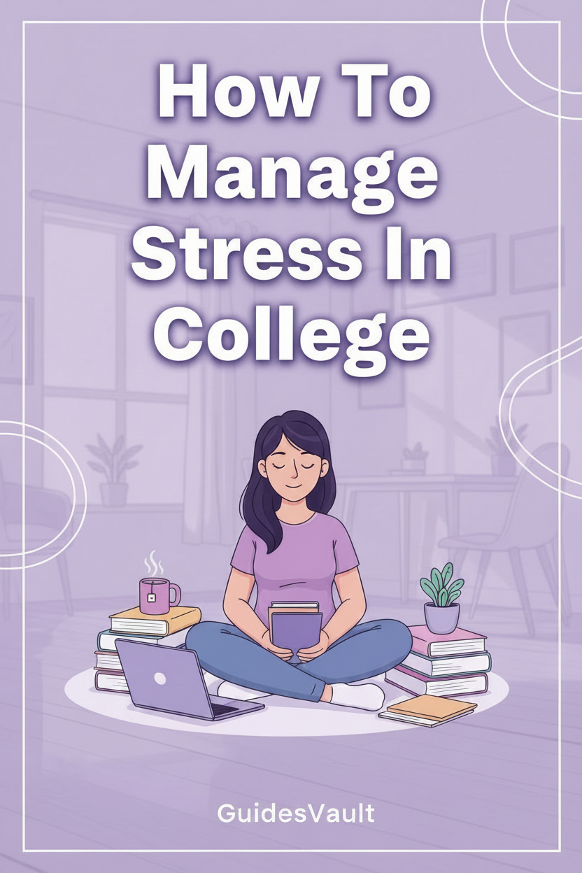 Manage Stress In College Pinterest Pin
