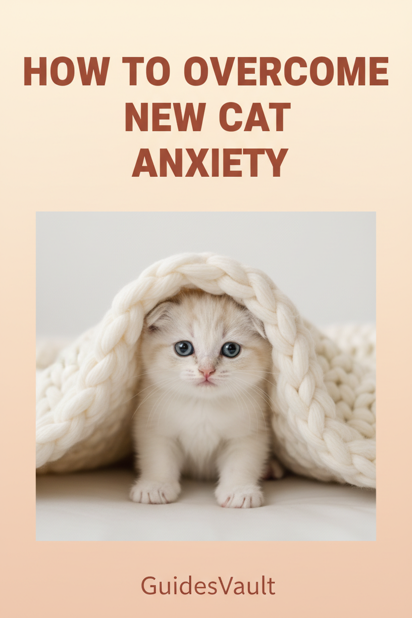 Overcome New Cat Anxiety Pinterest Pin