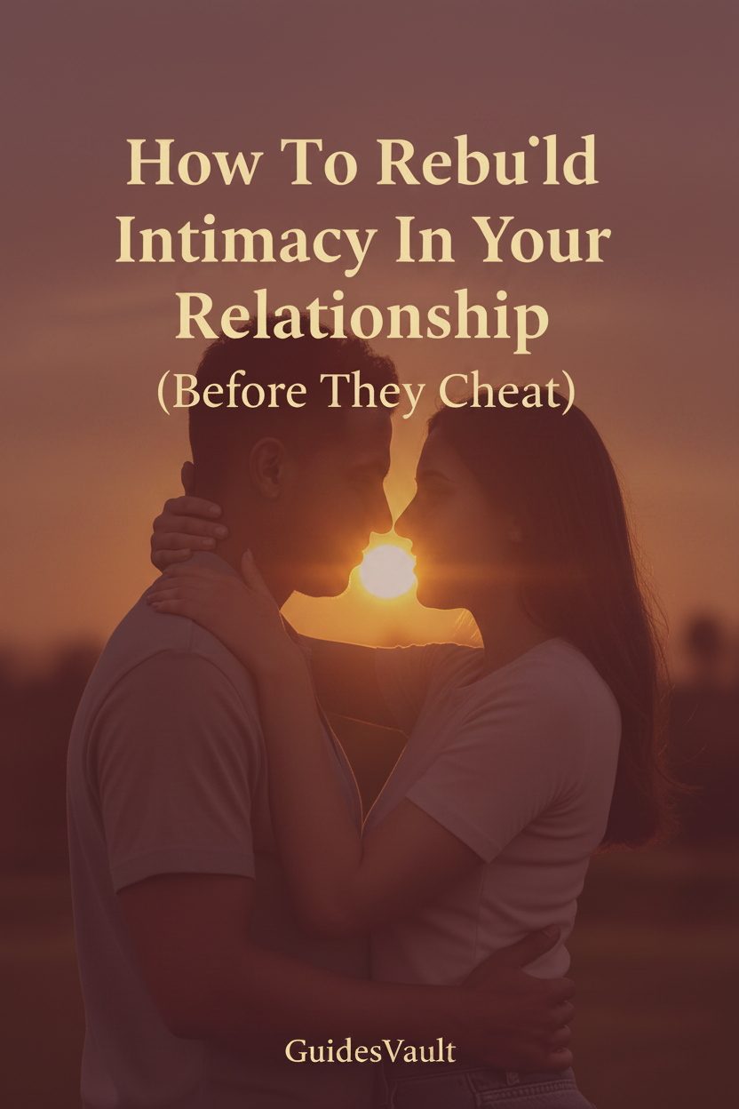 How To Rebuild Intimacy In Your Relationship (Before They Cheat)