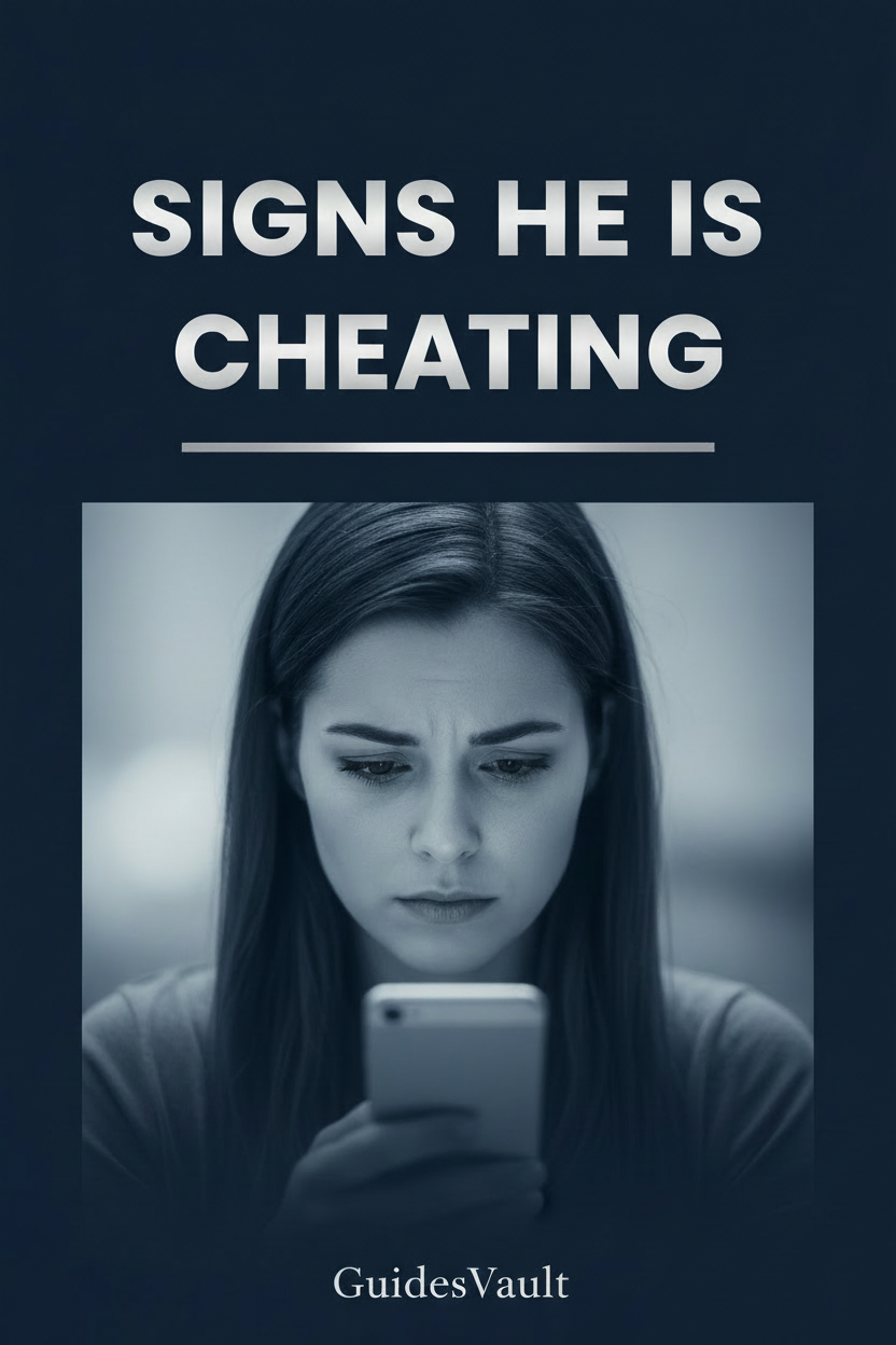 Signs He Is Cheating Pinterest Pin